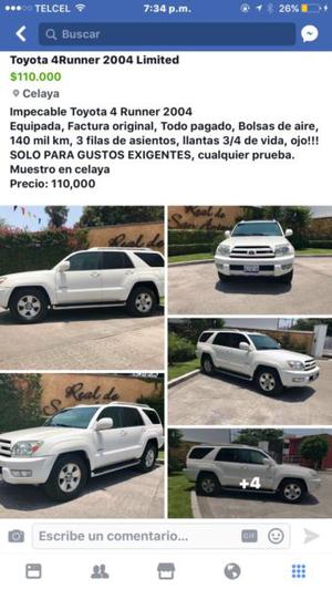 Impecable Toyota 4Runner 