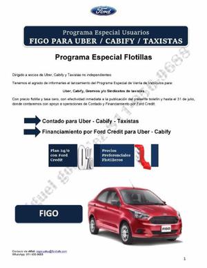 UBER / CABIFY / TAXISTAS AGREMIADOS, Ford Figo  de