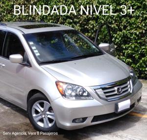 Honda Odyssey, Blindada Niv 3+, Circula Diario, Serv