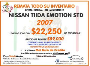 Nissan Tiida p Sedan Emotion 6vel a/a ee CD b/a