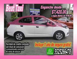 Chevrolet Beat Taxi 1 Año Seguro Gratis Eng Desde $