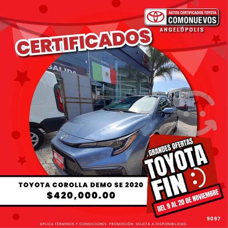 Toyota Corolla  SE L4/2.0 en Puebla, Puebla por $