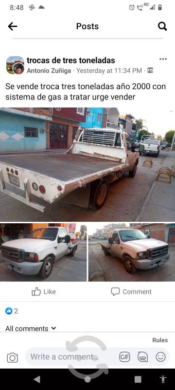Troca tres toneladas en Querétaro, Querétaro por $ |