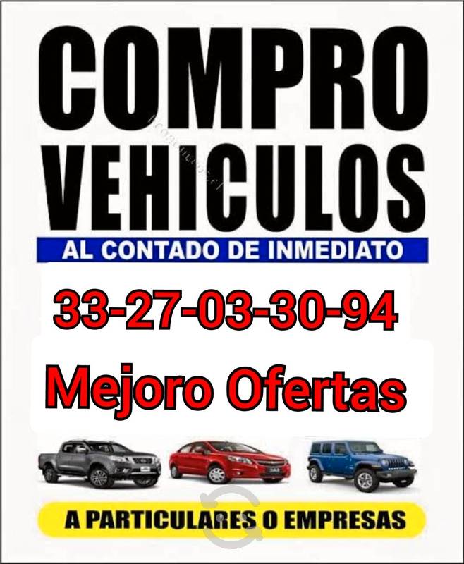 Compro Autos Y Camionetas Inmediatamente en Guadalajara,